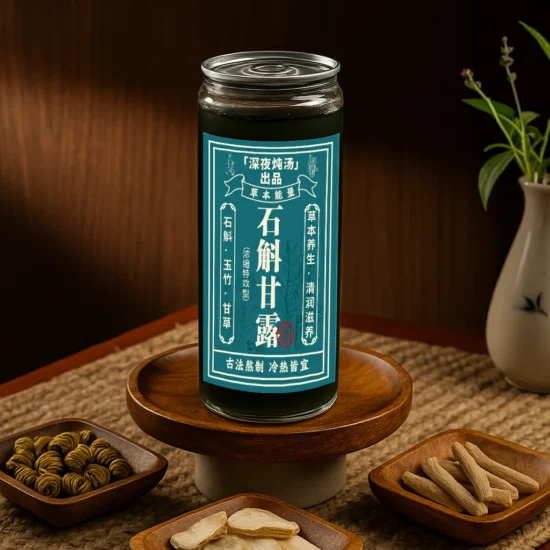 滋阴润肺·清热养胃|石斛甘露 180ml|Nourishes Yin & Moistens the Lungs · Clears Heat & Soothes the Stomach | Dendrobium Herbal Dew 180ml