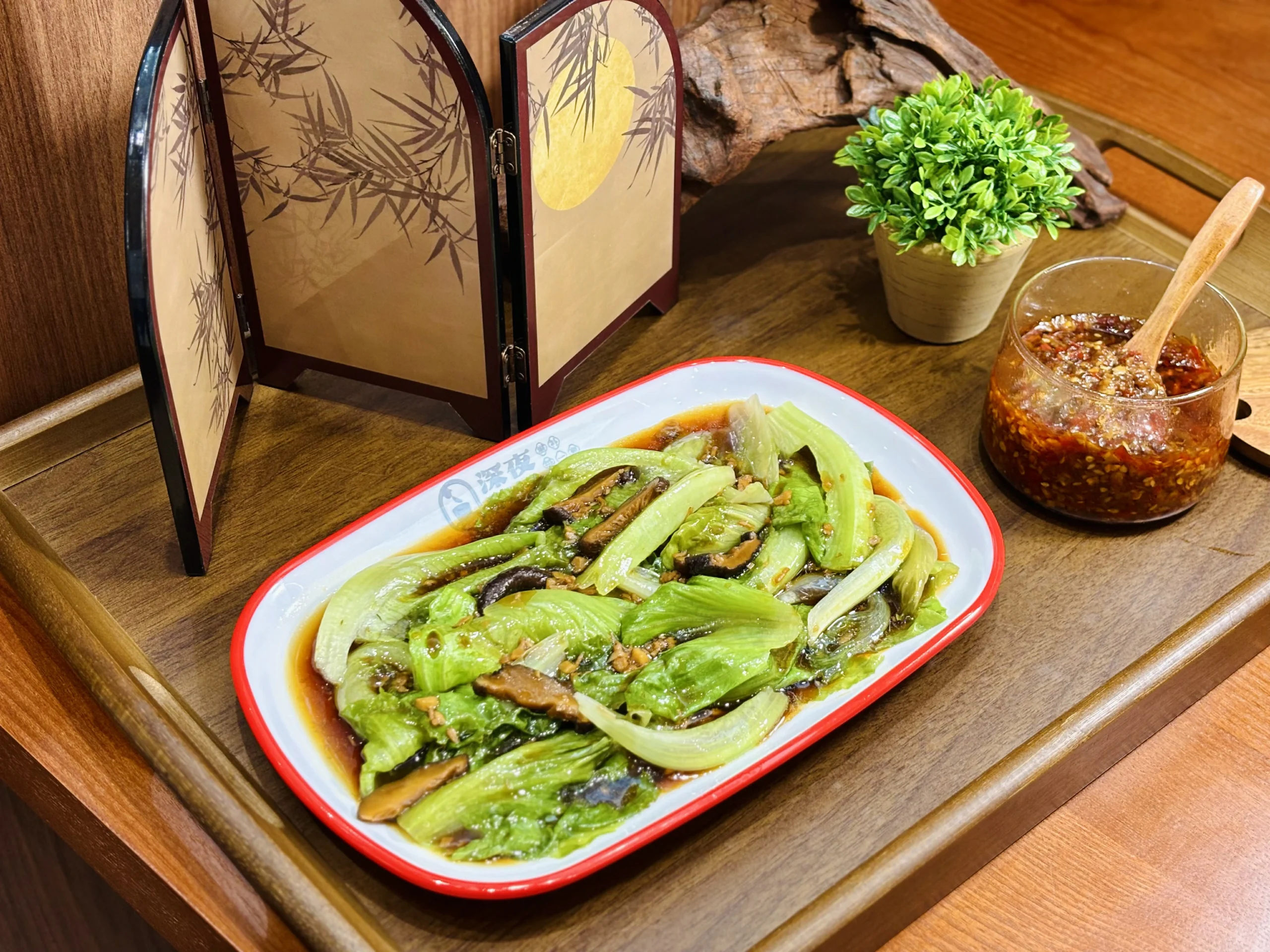 酱淋白灼生菜 | Blanched Lettuce in Signatrue Sauce
