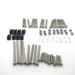 DA1133 Front and Rear Door Bolt Kit for Four Doors Defender Stainless Steel (4 Door Kit)