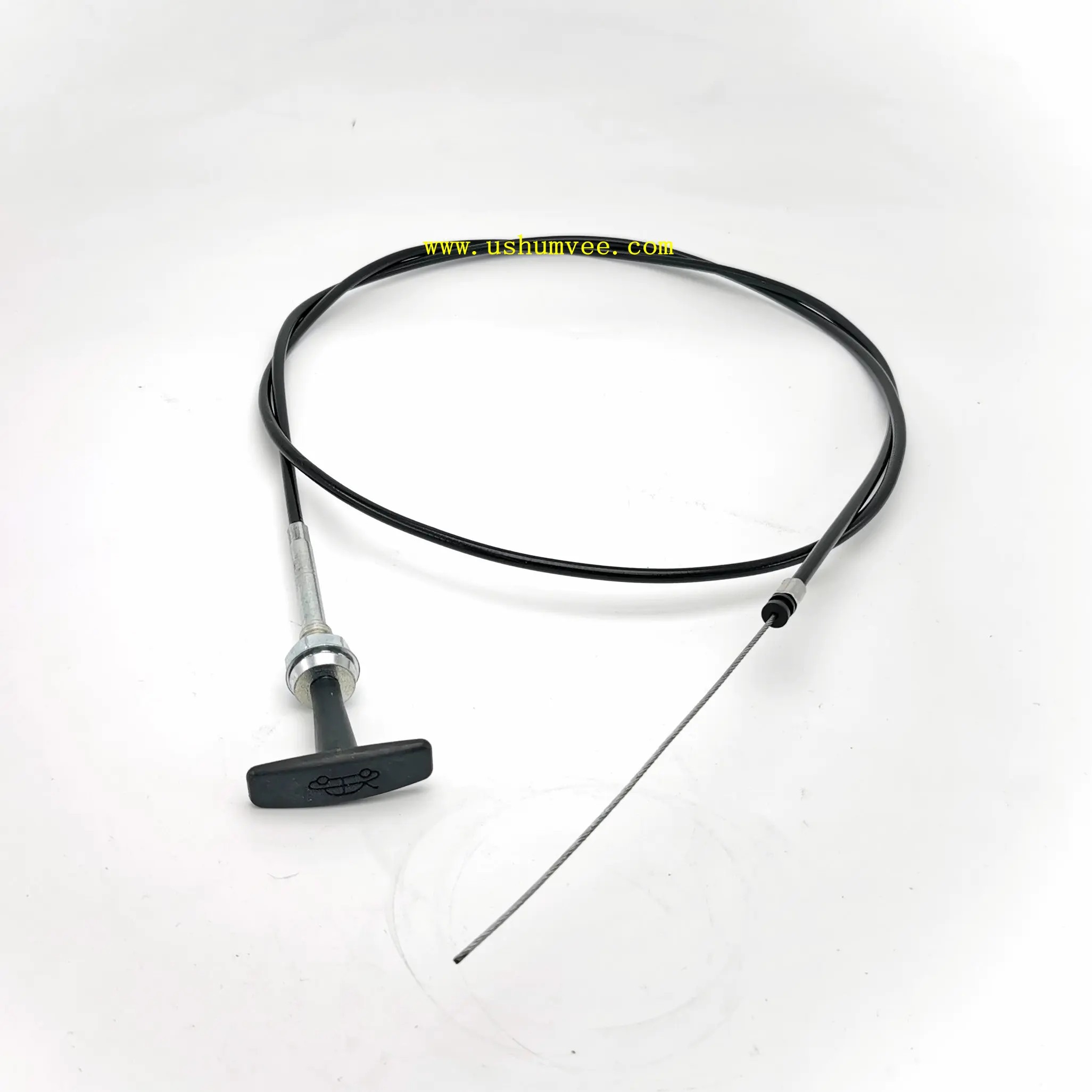 Ab82cb37930bf49f1895c9a3aa7c7ccf7Y.webp OEM ASR1457 Bonnet Release Cable for Defender 90/110 - Image 1