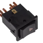 Original OEM YUF101490 7 Pins Black Hazard Warning Lamp Switch for Defender